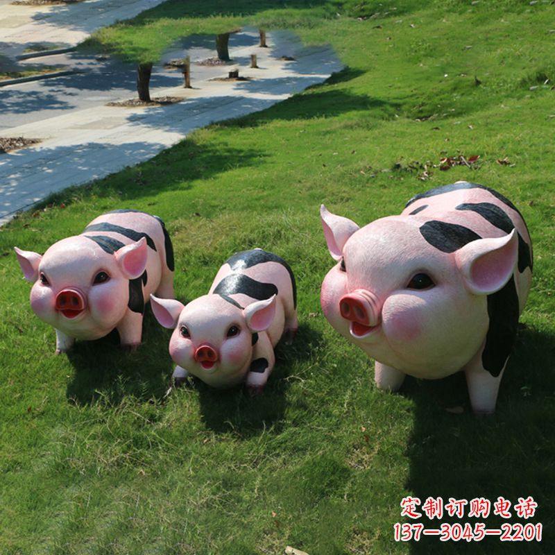 烟台全新卡通猪雕塑,为您的家居装饰带来活力