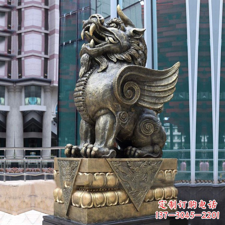 烟台享受艺术的迷人之美:貔貅铜雕