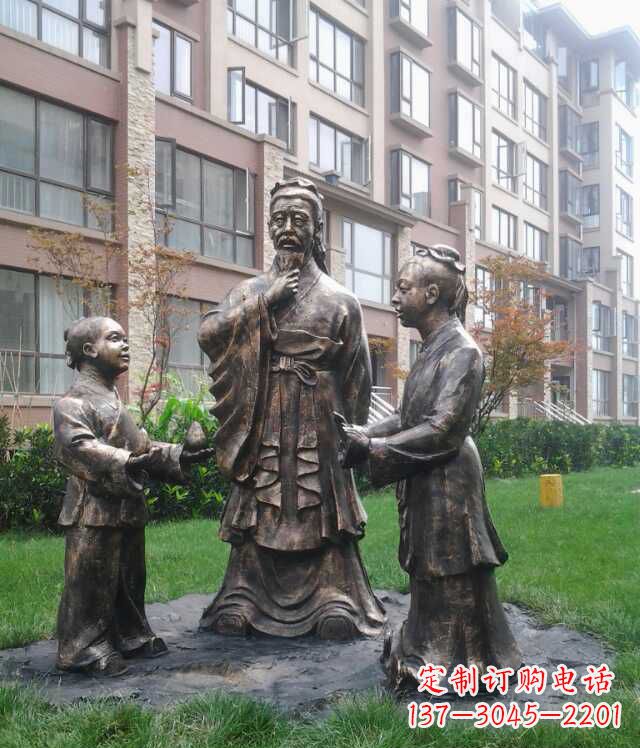 烟台中领雕塑:让梨中古代人物雕塑定制服务
