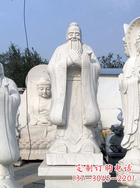 烟台拥有古典文化底蕴的孔子雕塑