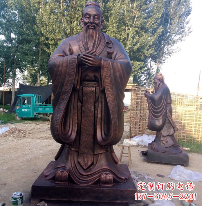 烟台具有传奇色彩的孔子雕塑