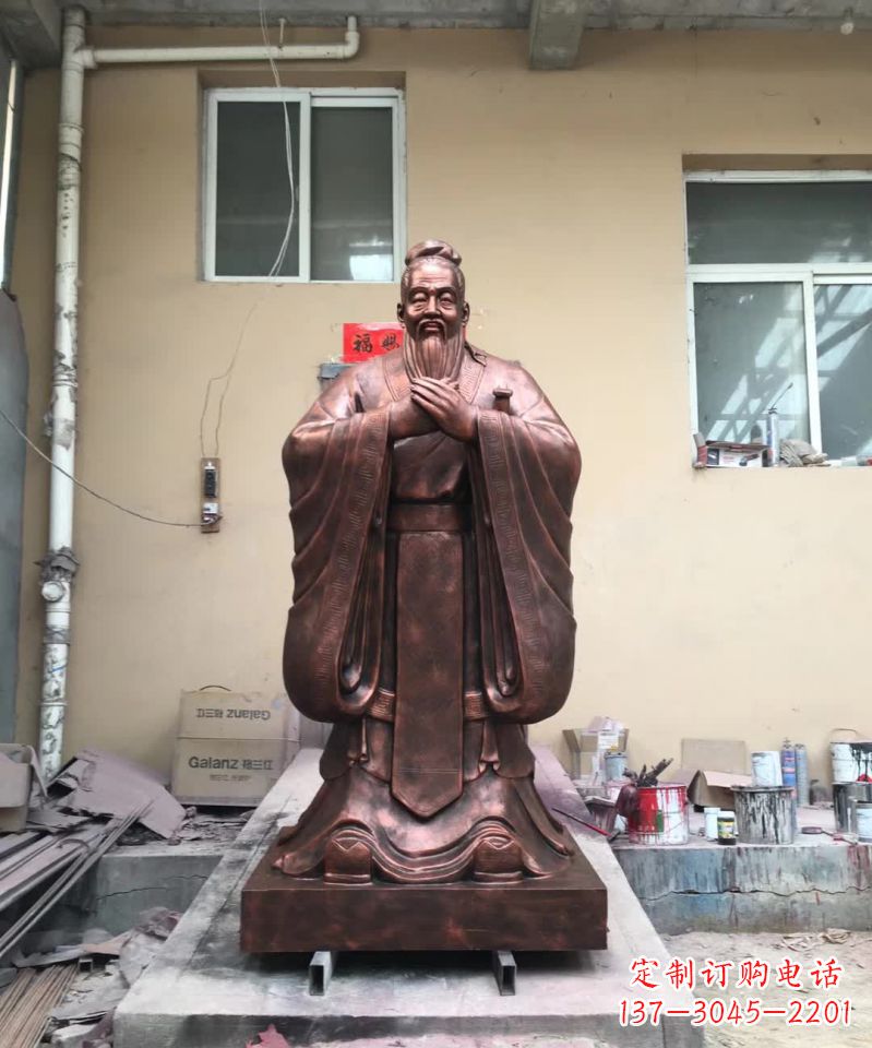 烟台传承中华文化精髓,尊崇古代伟大思想家——中领雕塑定制孔子雕塑