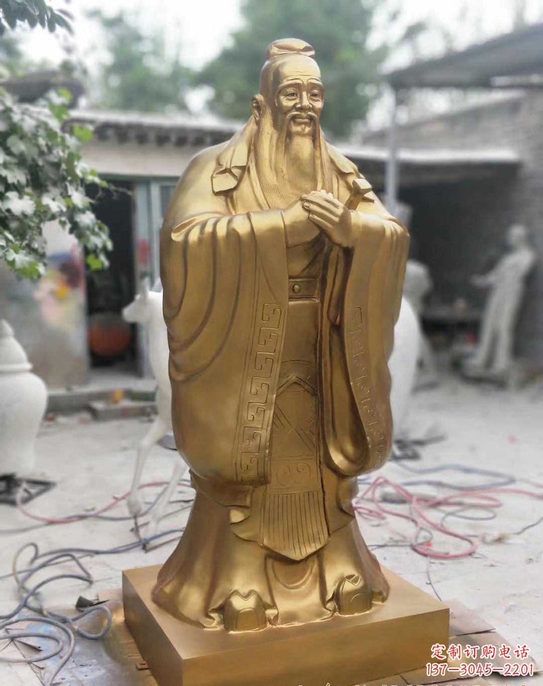 烟台孔子铜雕像 (2)