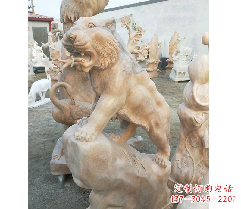 烟台老虎石雕公园十二生肖动物