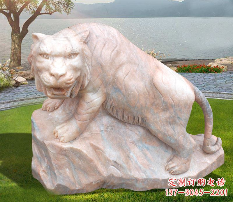 烟台老虎石雕公园动物摆件