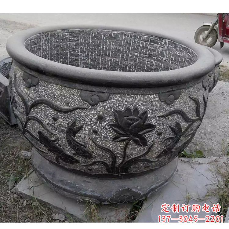 烟台老青石水缸