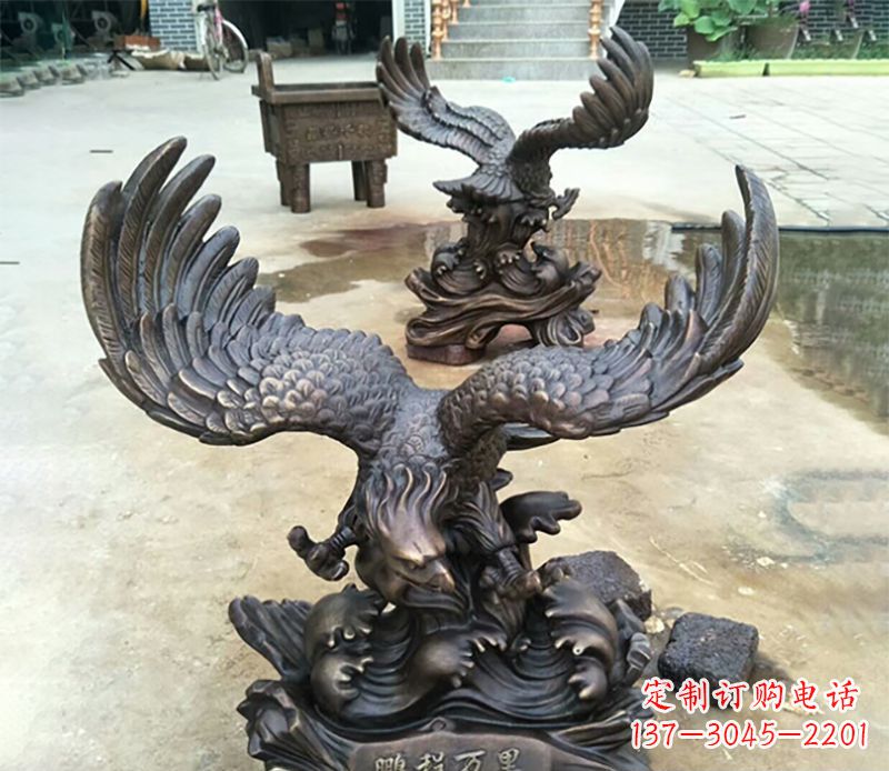 烟台老鹰铜雕 (2)