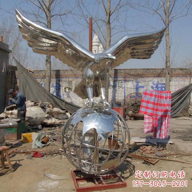 烟台复古经典不锈钢地球雕塑