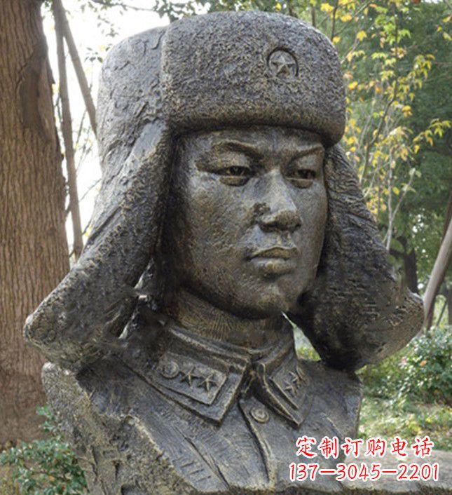 烟台雷锋头像铜雕塑