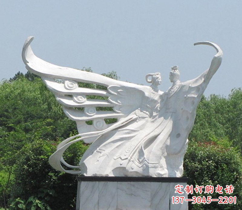烟台中领雕塑定制经典梁山伯与祝英台雕塑