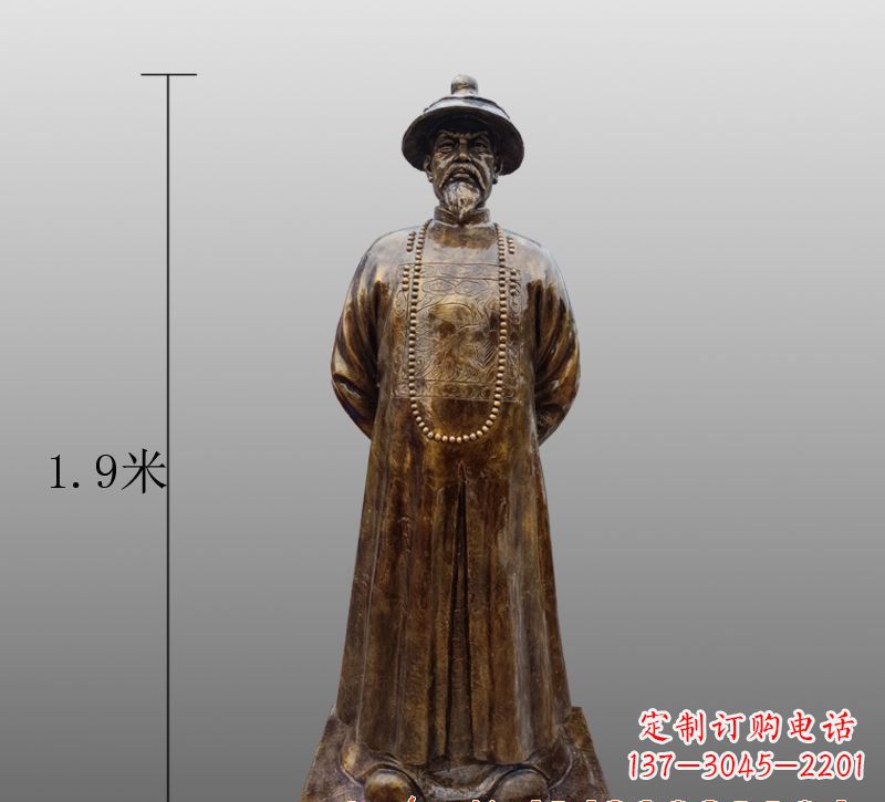 烟台为您量身定制林则徐铜雕像