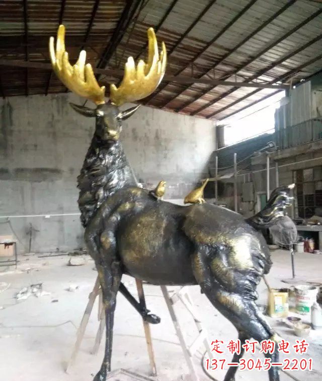 烟台精美羚羊铜雕,打造您独一无二的家居装饰