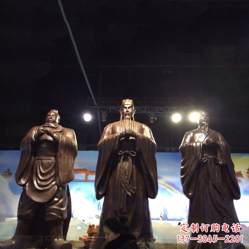 烟台经典绝版,古代风靡,桃园三结义关羽雕塑