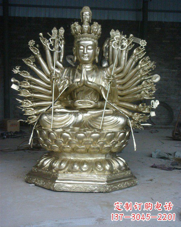 烟台精致的观音铜雕,给您精彩的佛教体验