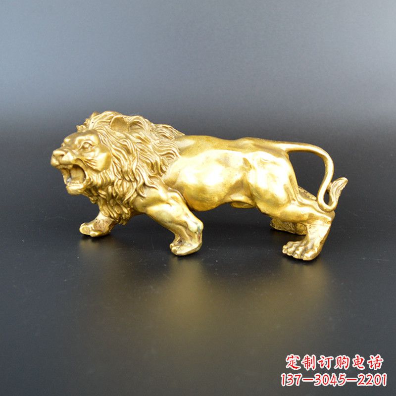 烟台鎏金西洋狮子雕塑
