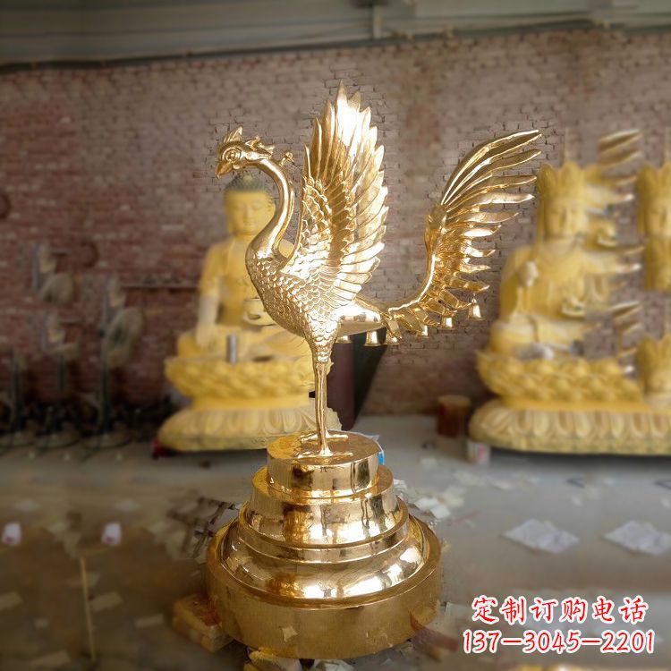 烟台丰富神秘的朱雀铜雕摆件