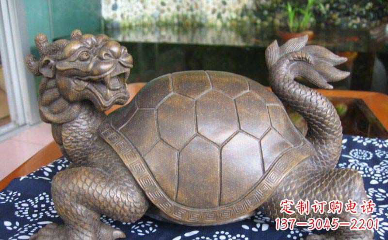 烟台龙龟古代神兽铜雕