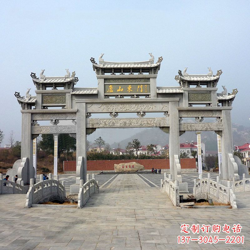 烟台庐山大门石牌坊雕塑特色产品介绍
