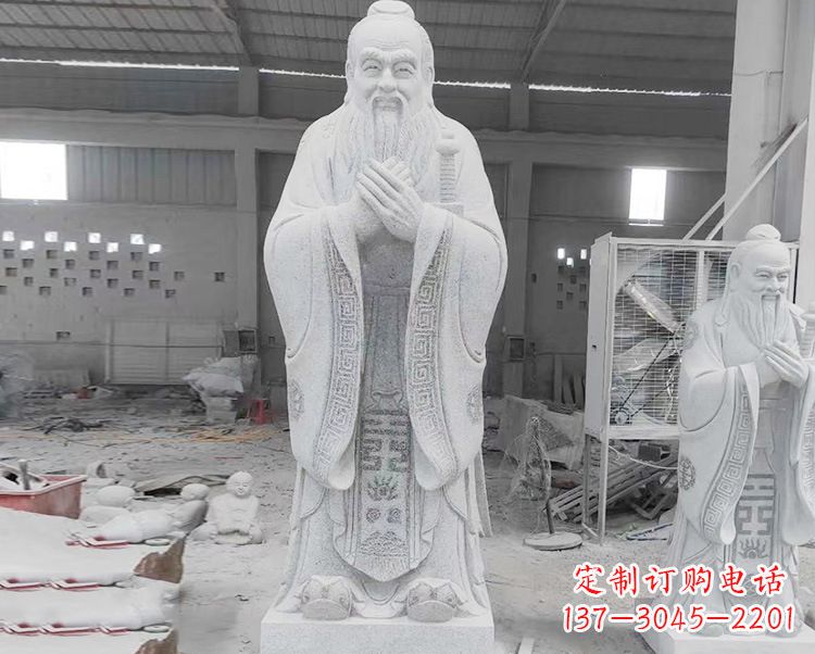 烟台精美的孔子雕像,精雕细琢,彰显文明之美