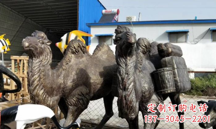 烟台骆驼铜雕塑 (2)