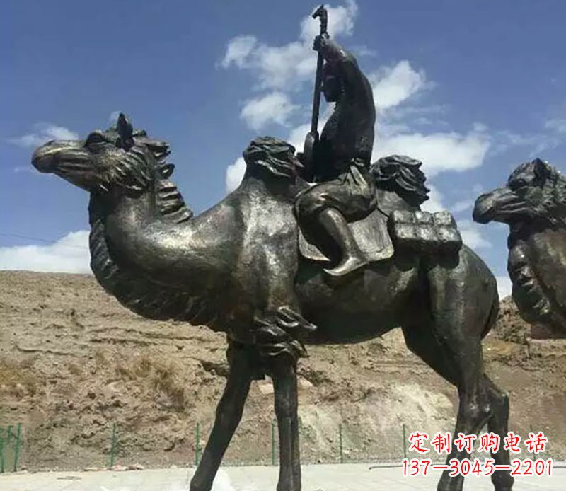烟台骆驼铜雕,雕塑定制制造商