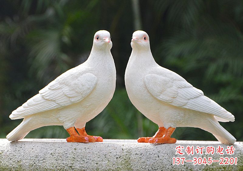 烟台华丽和平鸽雕塑,缔造美好新世界