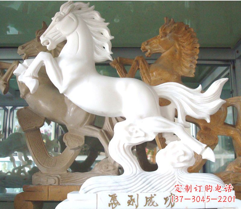 烟台马到成功景观石雕