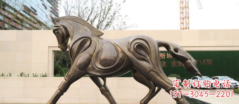 烟台马动物铜雕塑
