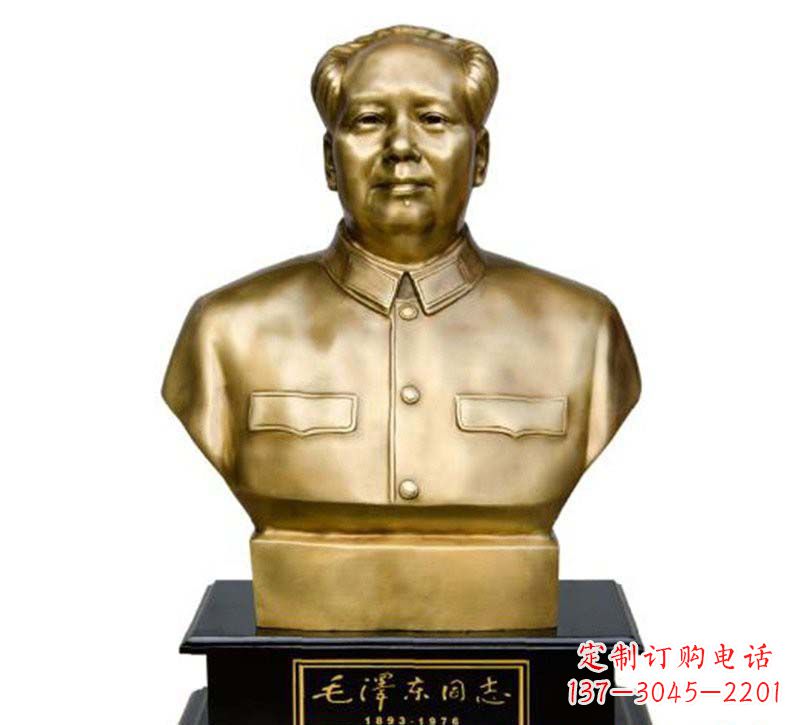 烟台毛泽东头像铜雕