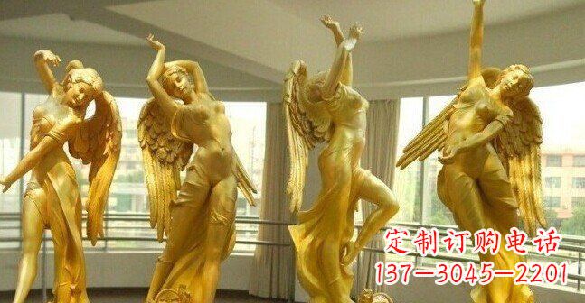 烟台西方天使雕塑,精美绝伦