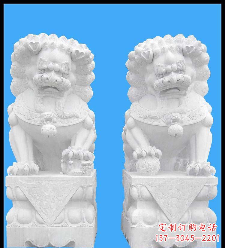 烟台狮子雕塑,魅力体现宏伟大气