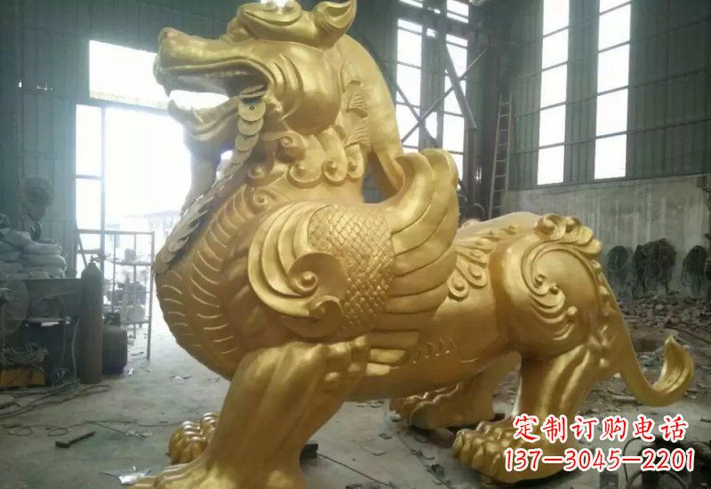 烟台门口招财貔貅铜雕