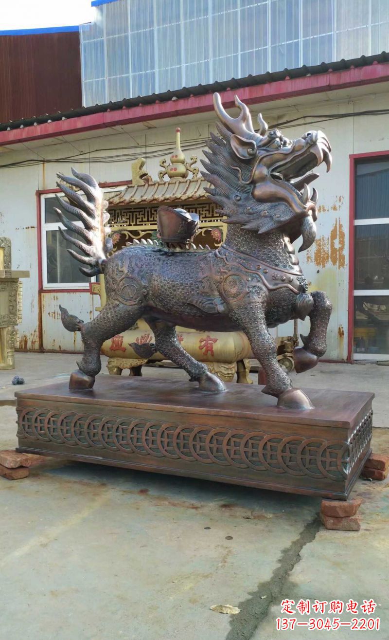 烟台精美雕刻,麒麟雕塑惊艳你的家