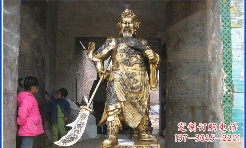 烟台铸魂关公雕塑,让古老传说继续传承