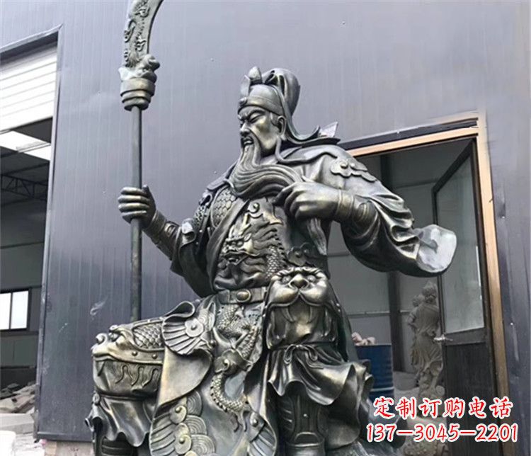 烟台高雅典雅的关公铜雕