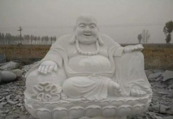 烟台质感非凡的汉白玉弥勒佛雕塑