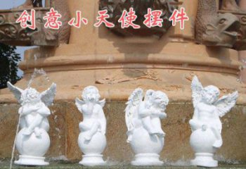 烟台中领雕塑：汉白玉小天使雕塑