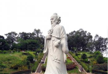 烟台张仲景石雕雕塑，精工细作，传承古代文化