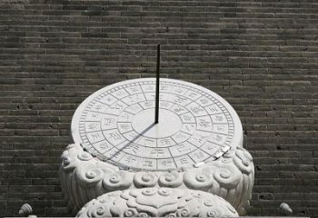 烟台花岗岩古代计时器日晷雕塑