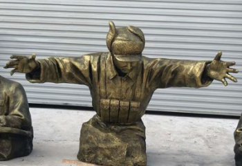 烟台黄继光铜雕是由中领雕塑定制的精致作品。中…