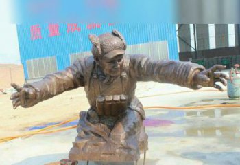 烟台黄继光校园英雄铜雕：传承伟大精神