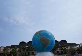 烟台定制大型不锈钢地球雕塑