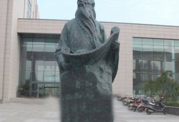 烟台老子校园名人铜雕——精雕细琢，百年不朽