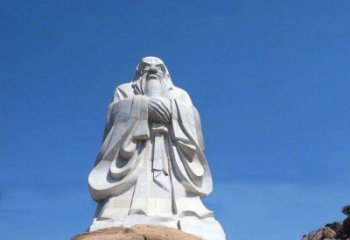 烟台经典的老子雕像，手工制作的沉思之作