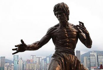 烟台李小龙铜雕，为您展现明星的精彩！