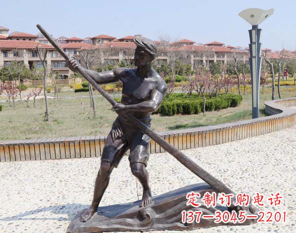 烟台传道受业解惑的男子雕塑