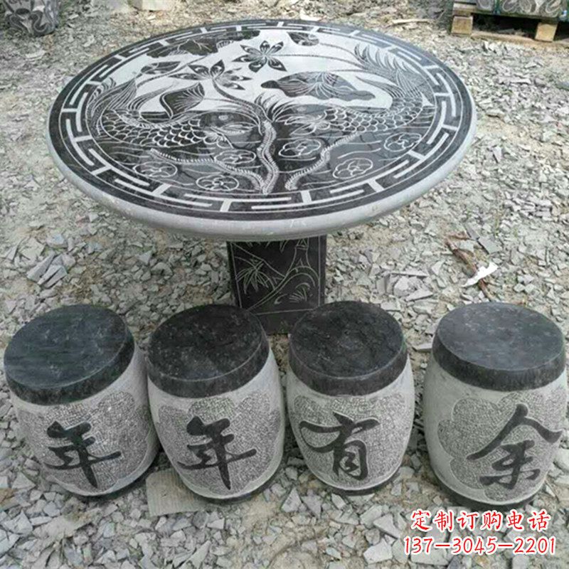 烟台仿古石桌凳,雕刻雅致的完美