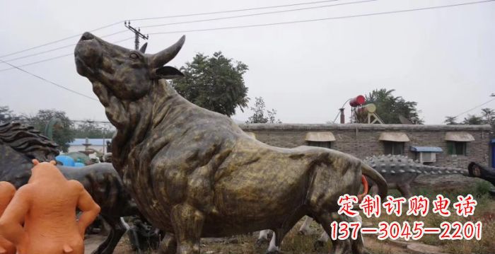 烟台令人惊叹的牛铜雕塑