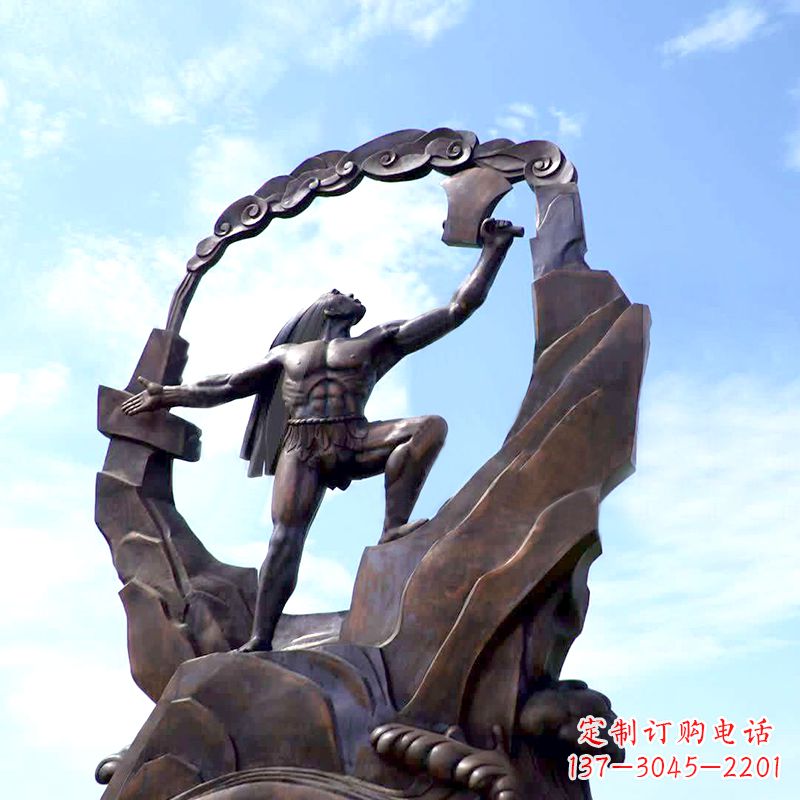 烟台传承神话,展现气势—盘古大型景观雕塑
