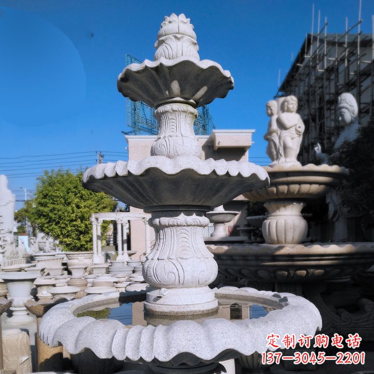 烟台中领雕塑喷泉雕塑,浪漫融入现代设计